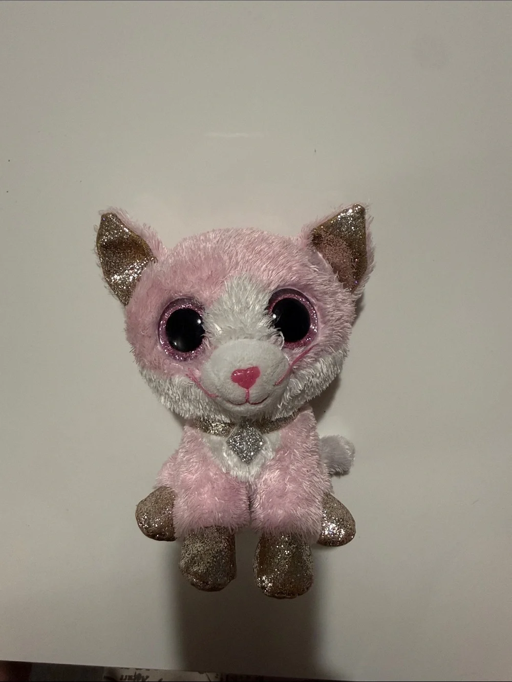 Ty Beanie Boo Fiona Pink Cat 6